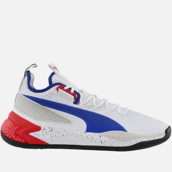 PUMA Basketball Uproar PA Palace White Red Blue Men 192776-01 - Picture 1 of 7